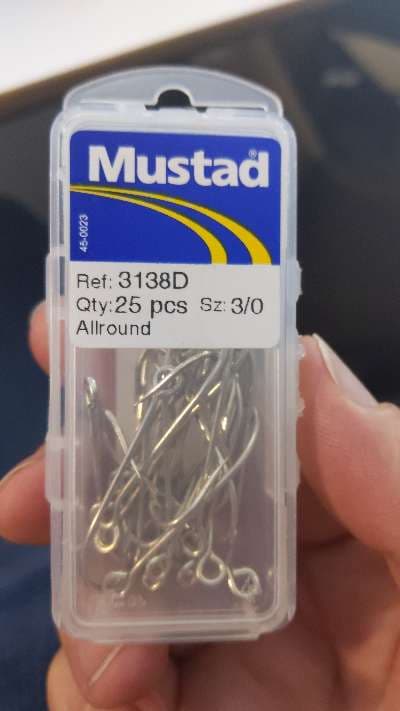 Mustad fiskekrokar 3138D 25 st - Sport & Fritid till salu i Sävsjö