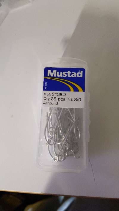 Mustad fiskekrokar 3138D 25 st - Sport & Fritid till salu i Sävsjö