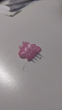 Rosa hårklämma bild 2