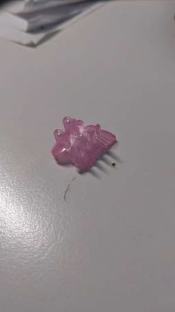 Rosa hårklämma bild 1