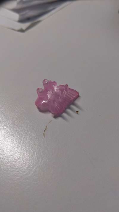 Rosa hårklämma - 10 kr