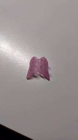 Rosa fjärilsformad dekoration bild 2