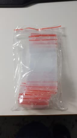 Återförslutningsbara plastpåsar 100-pack bild 2